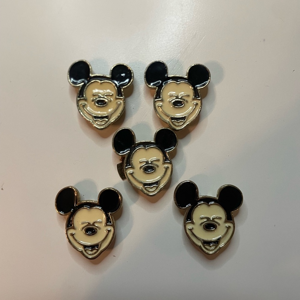 Vintage Mickey Mouse Button Covers Full Set